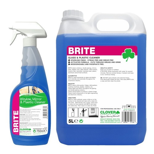 Clover brite glass window - brite,
